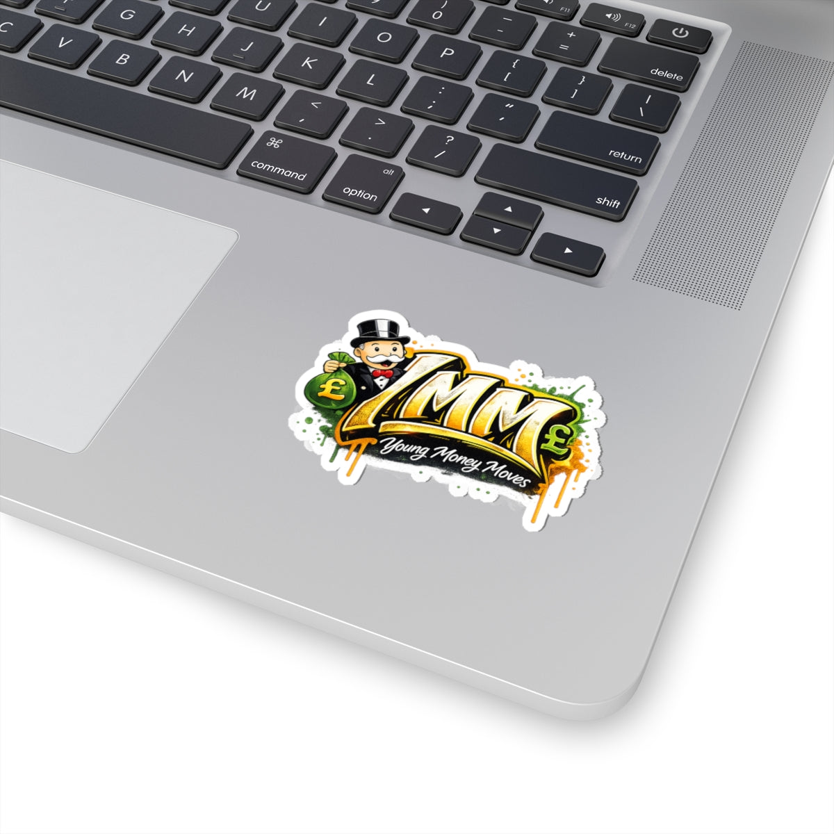 Young Money Moves (YMM) Kiss-Cut Sticker — Money Graffiti Logo