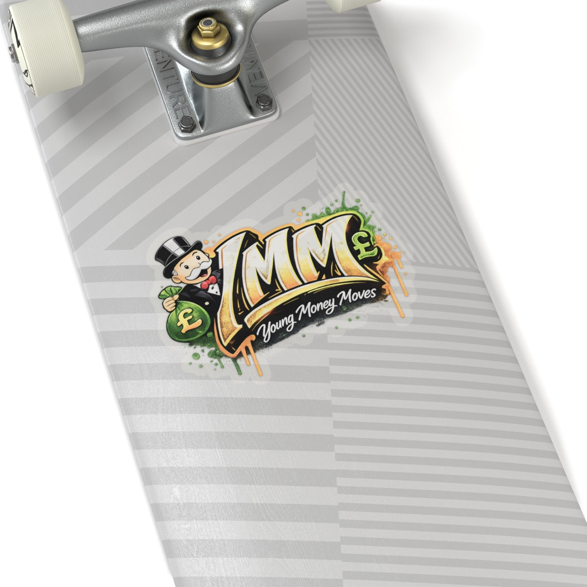 Young Money Moves (YMM) Kiss-Cut Sticker — Money Graffiti Logo