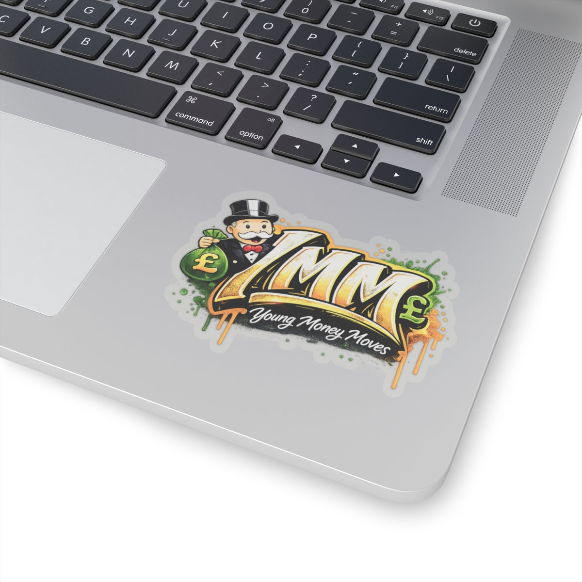 Young Money Moves (YMM) Kiss-Cut Sticker — Money Graffiti Logo