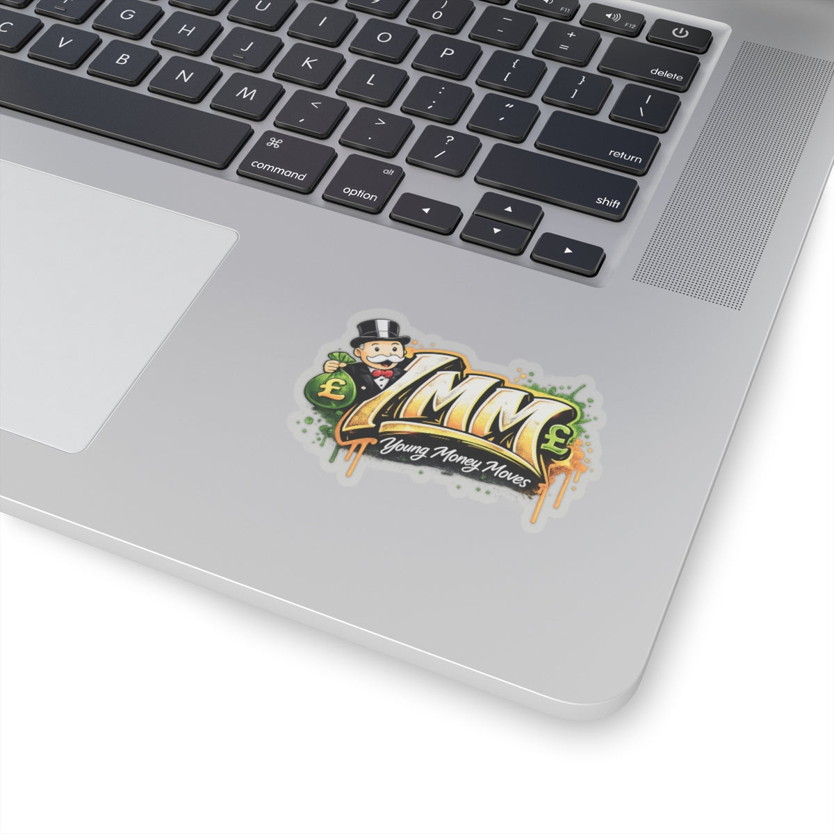 Young Money Moves (YMM) Kiss-Cut Sticker — Money Graffiti Logo